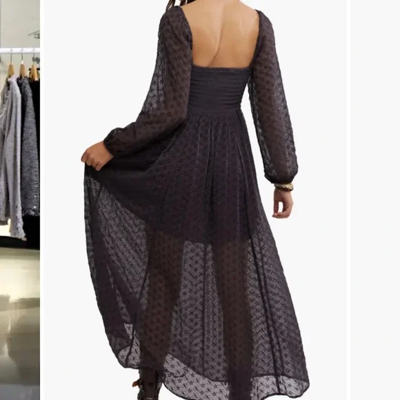 NWOT Free People Malina Eyelet Maci Dress - Picture 3 of 5